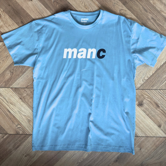 manc t-shirt sky blue