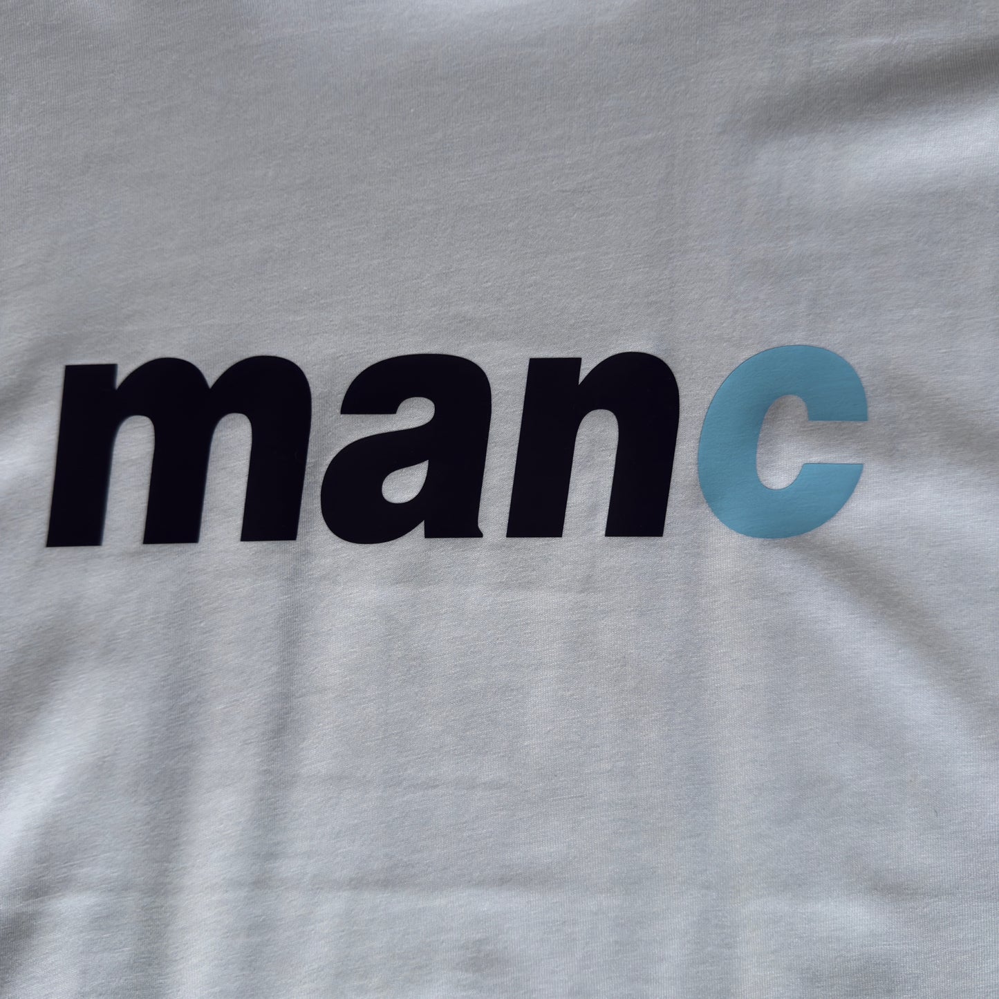 manc t-shirt white/navy