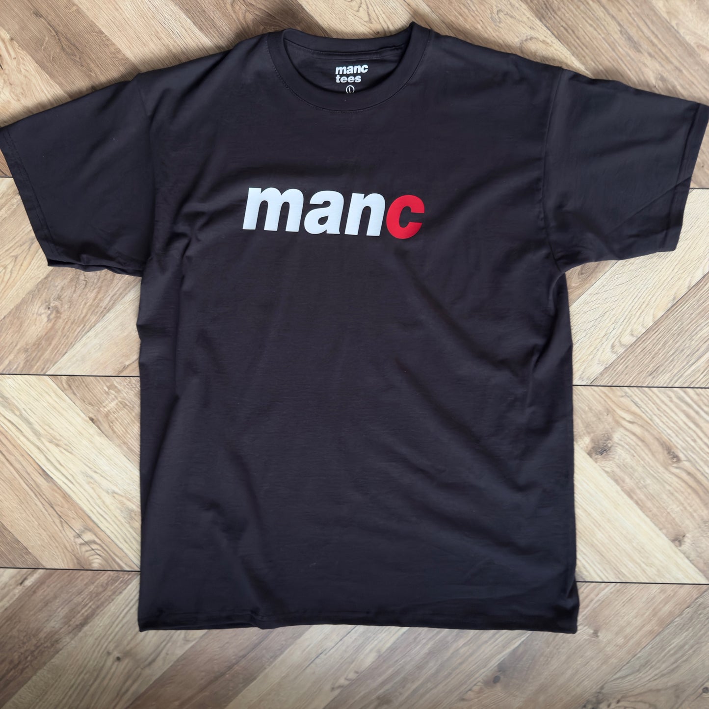 manc t-shirt black/white/red