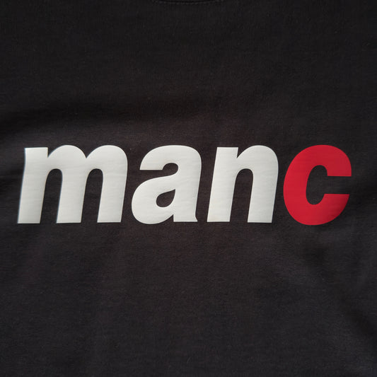 manc t-shirt black/white/red